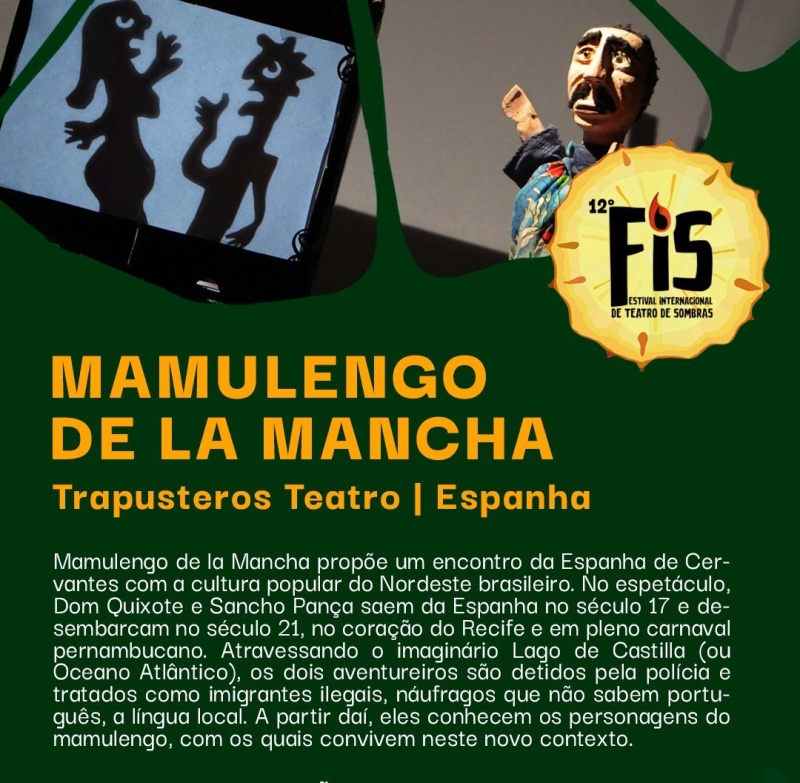 Foto de capa da notícia Mamulengo de La Mancha - FIS  Festival Internacional de Teatro de Sombras